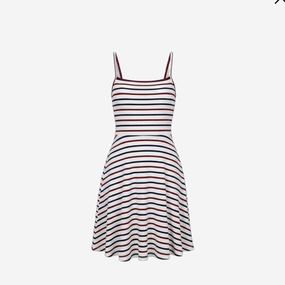 Women’s US S Whit/Blue/Orange Boat Day Dress